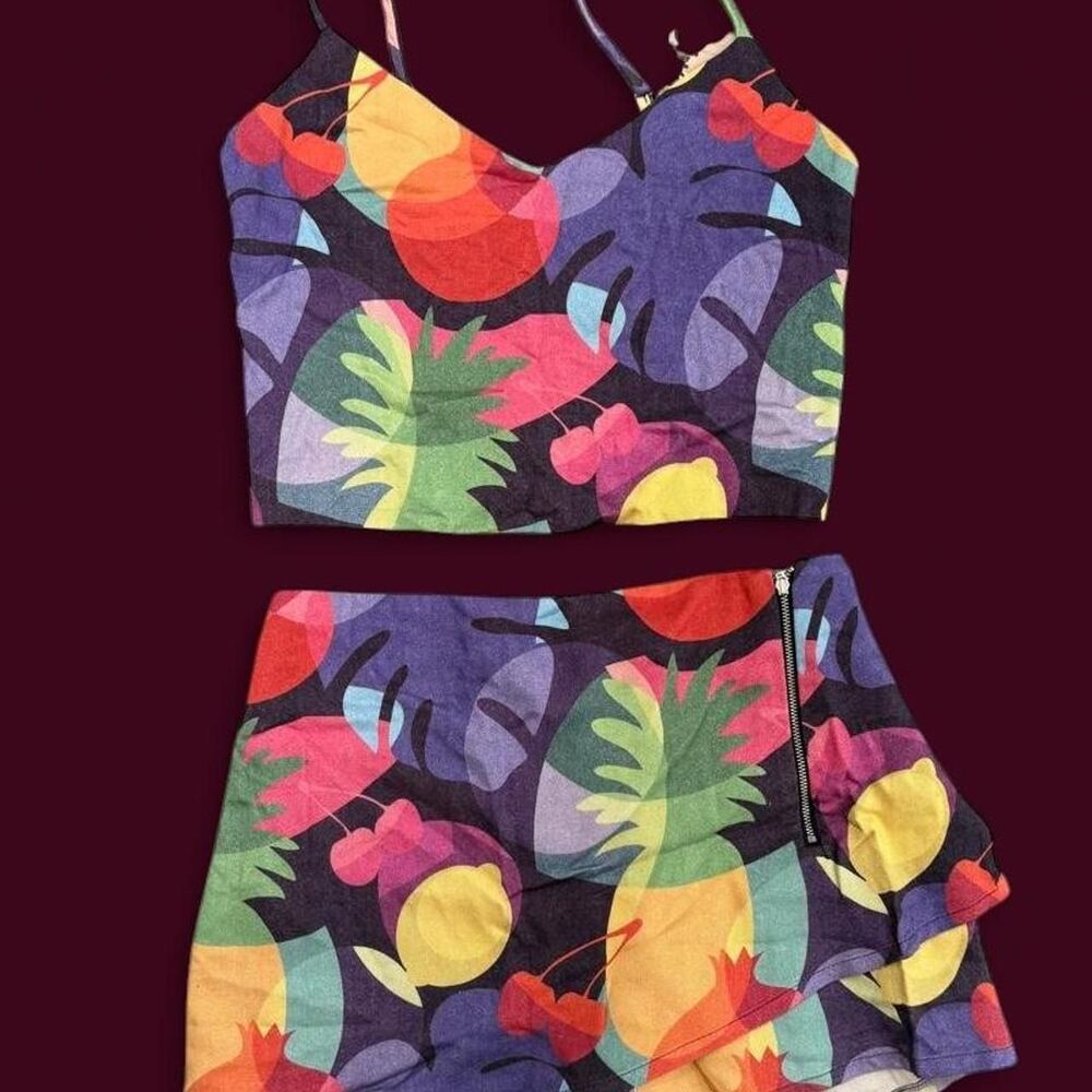 Averie Women's Multi Jumpsuit Two Piece Set
